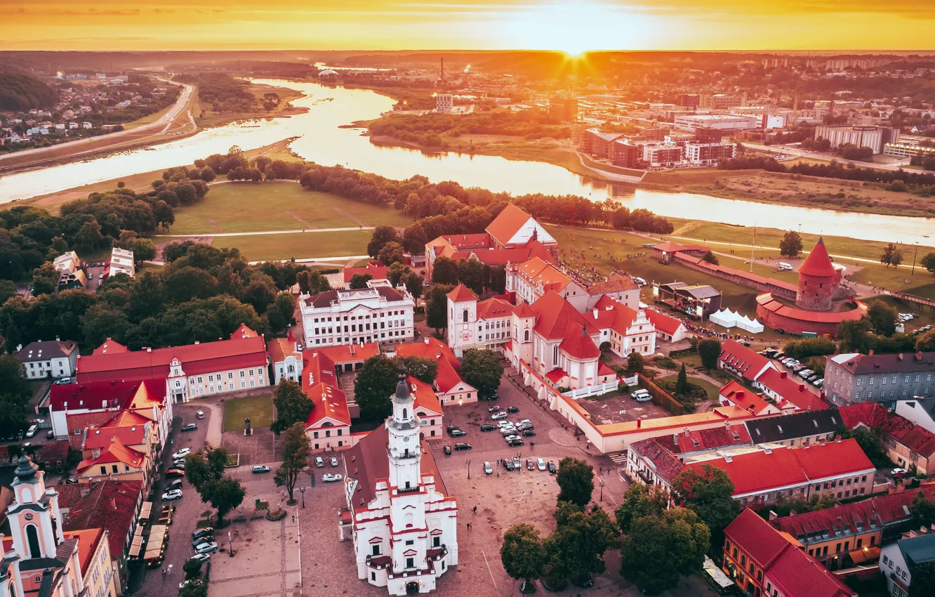 Photo wallpaper Lithuania, Kaunas, Santaka