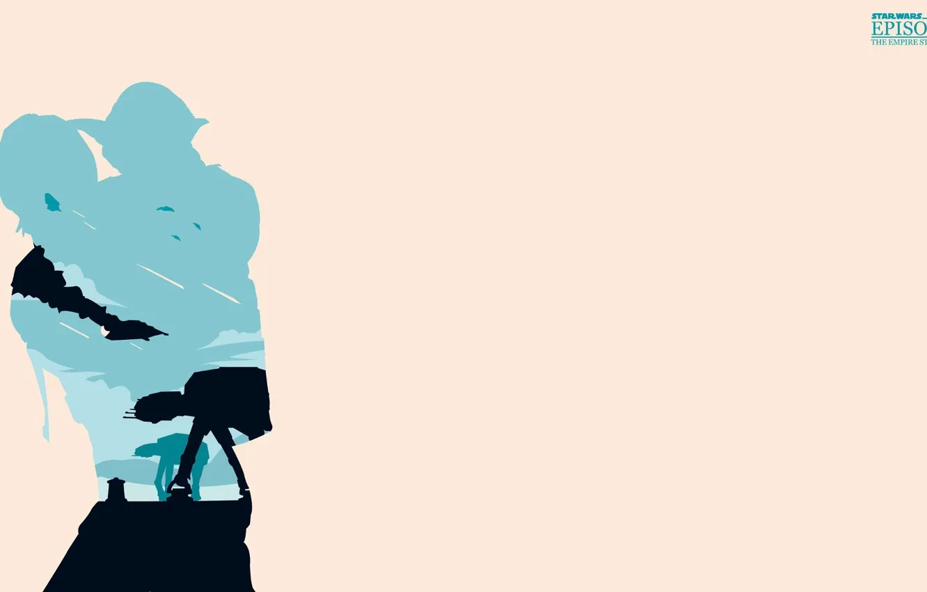 Photo wallpaper Star Wars, star wars, Jedi, Iodine, Yoda, Luke, empire strikes back, AT-AT