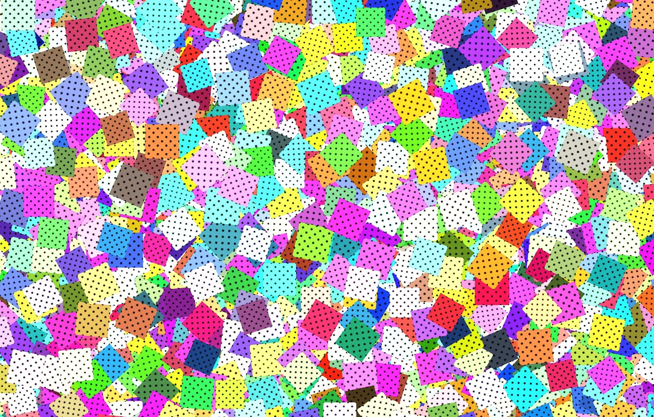 Photo wallpaper Tekstura, squares, kropki