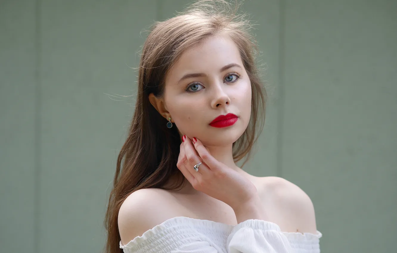 Photo wallpaper look, girl, hair, cutie, Erin, portrait