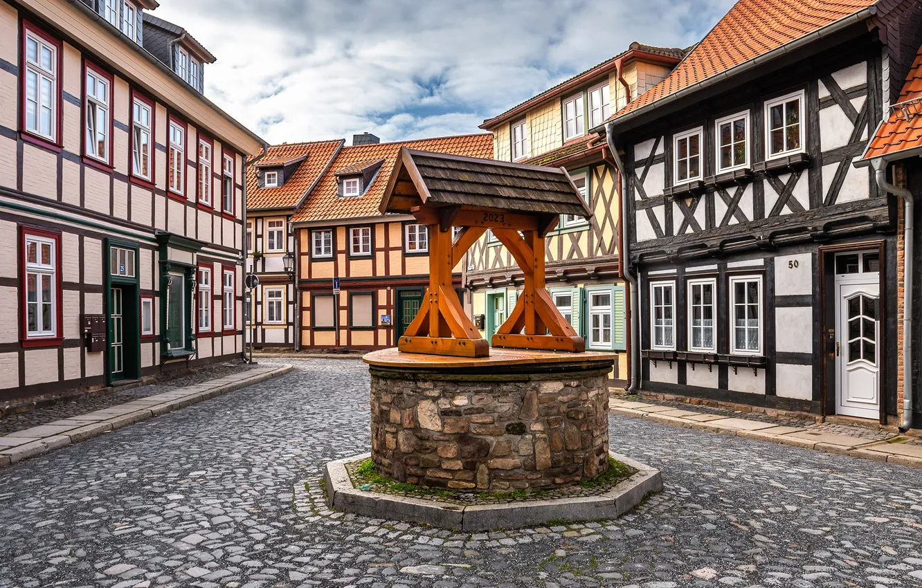 Photo wallpaper home, Germany, well, Wernigerode