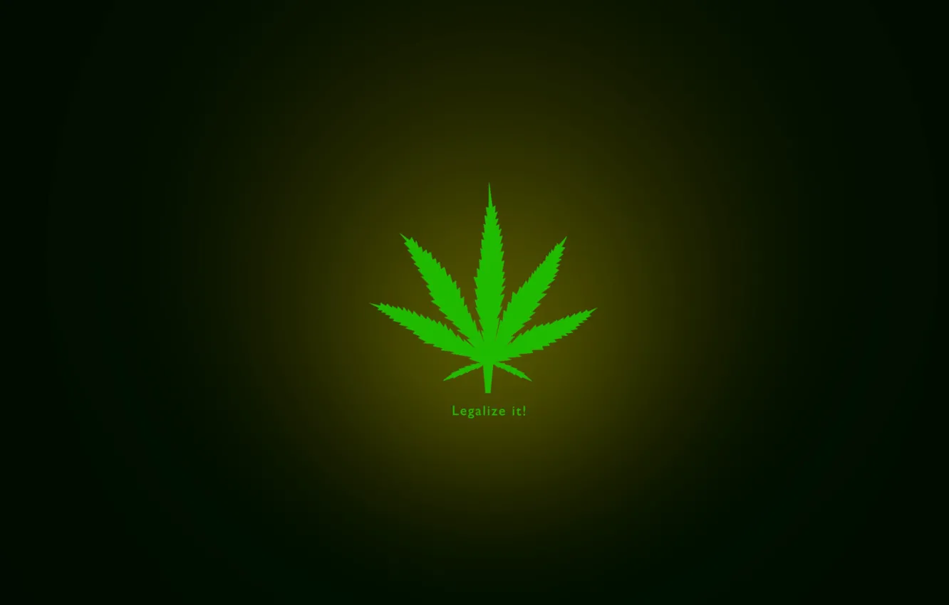 Photo wallpaper minimal, marijuana, legalize it, herbal