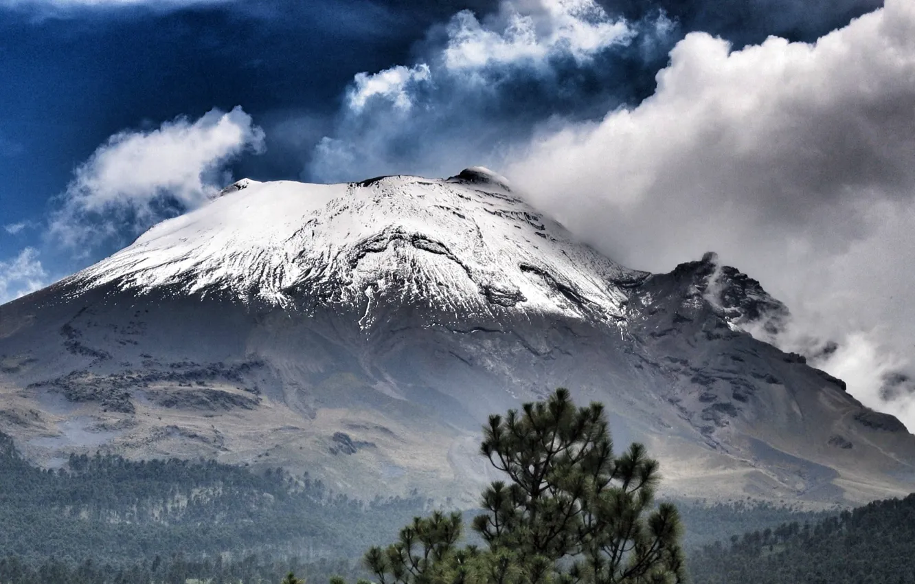 Photo wallpaper the volcano, Mexico, volcano, Popocat