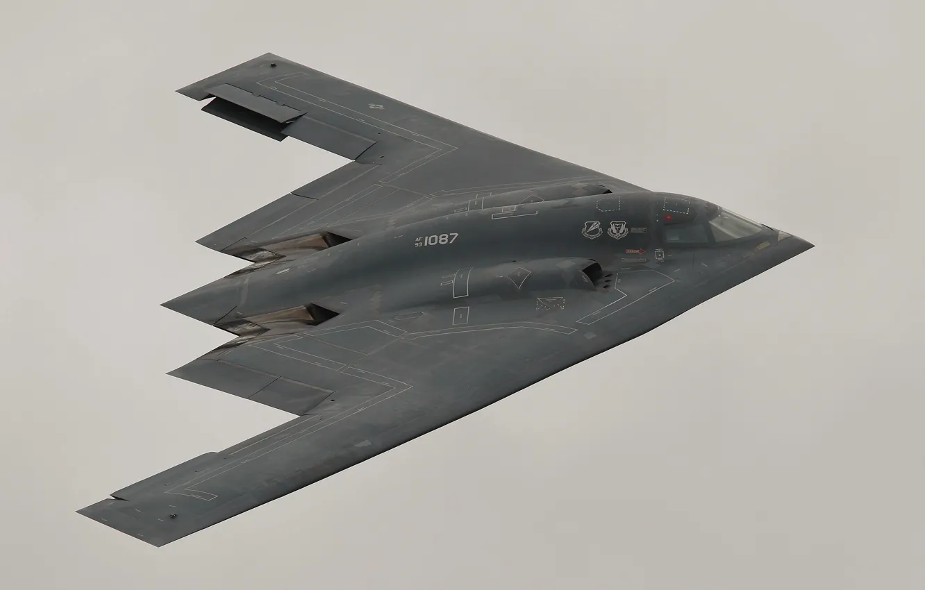 Photo wallpaper strategic, bomber, B-2A, Spirit