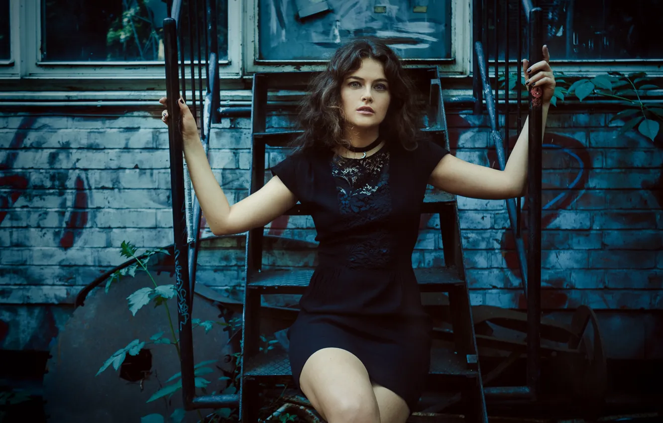 Photo wallpaper look, model, dress, Alessja Sapadenskaja, Andreas-Joachim Lins