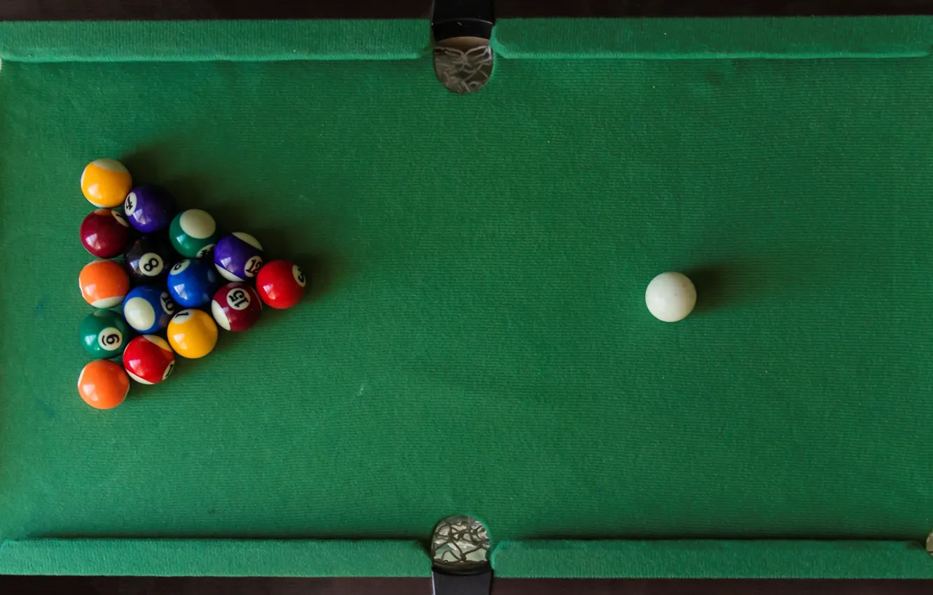 Photo wallpaper table, balls, sport, Billiards