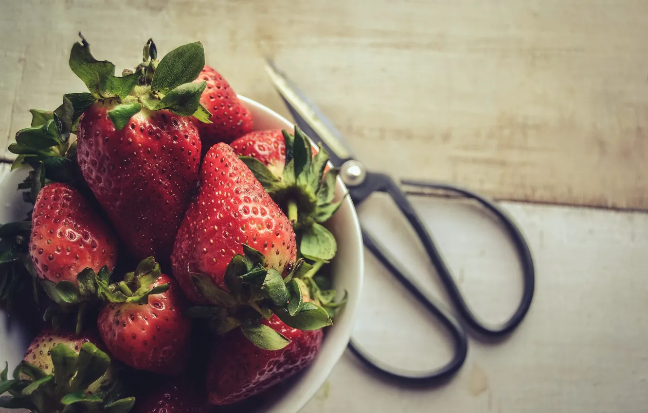 Photo wallpaper berries, background, strawberry