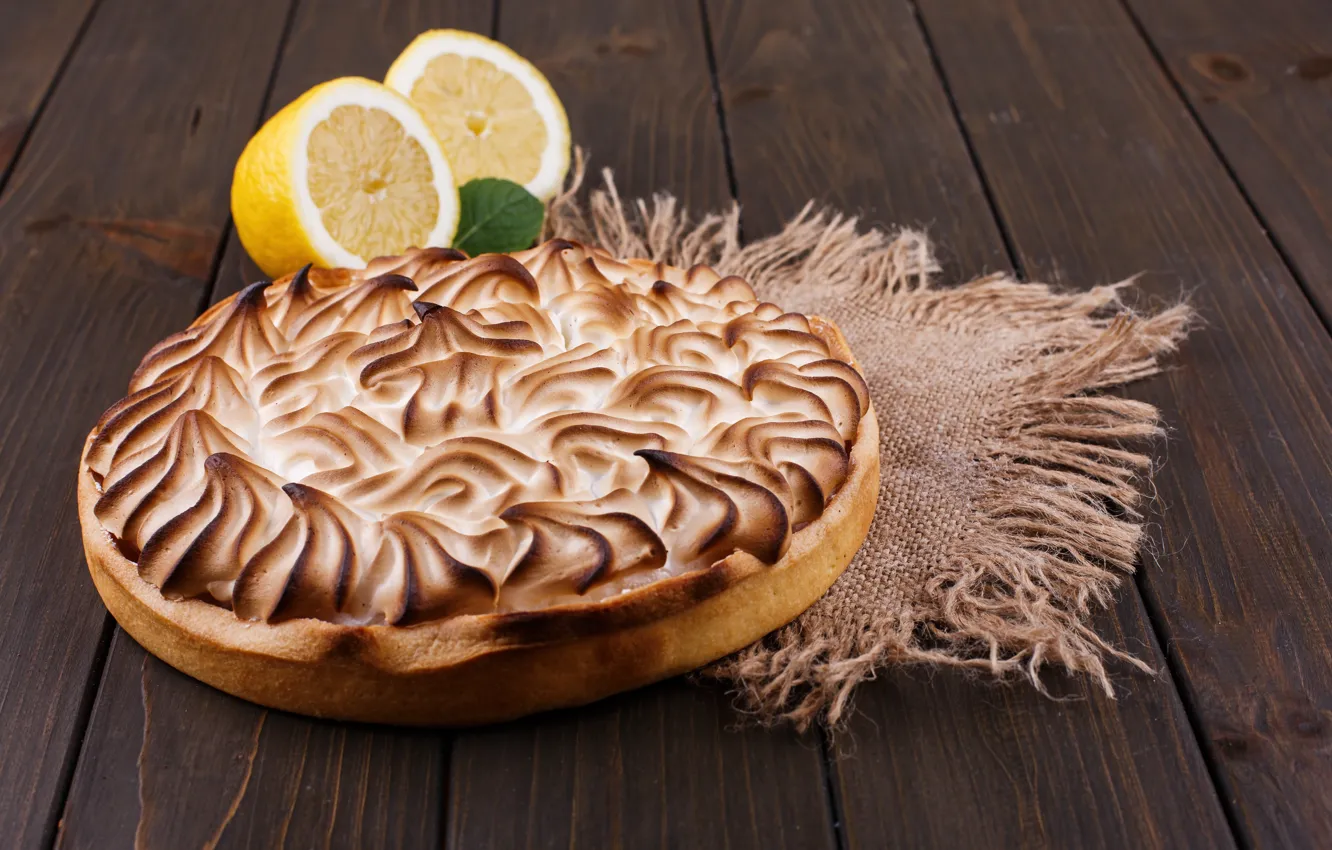 Photo wallpaper lemon, pie, cakes