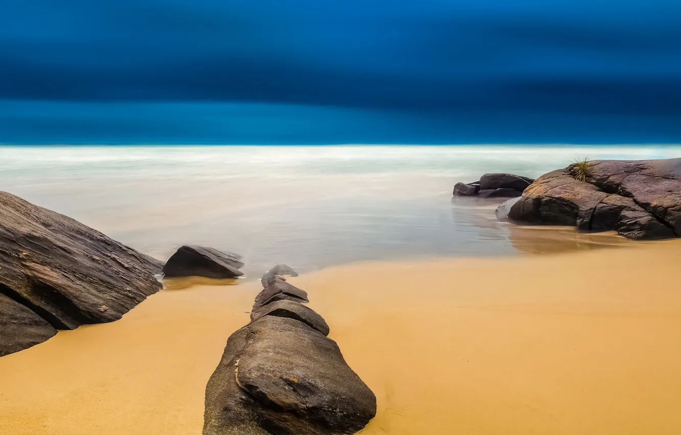 Photo wallpaper sea, the sky, shore