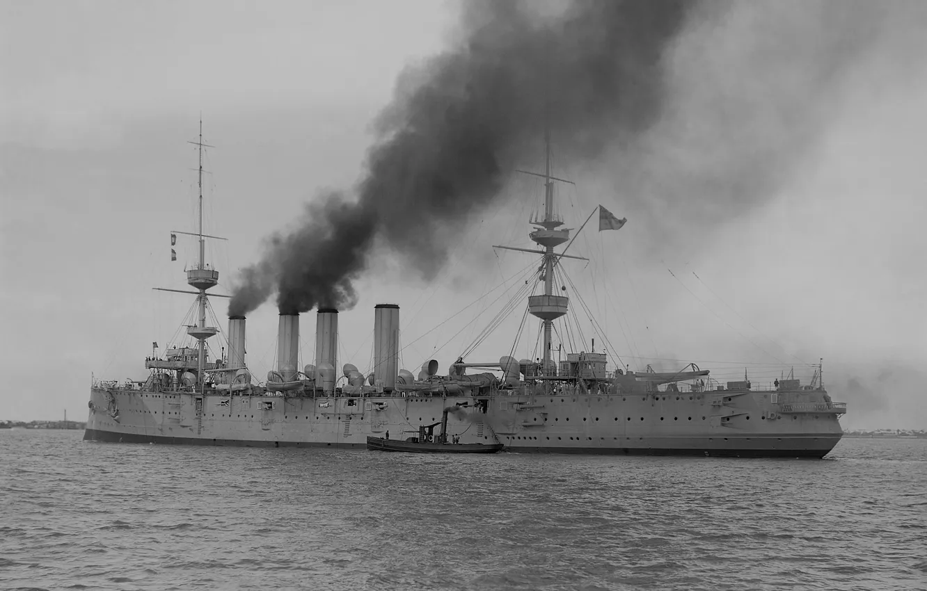 Photo wallpaper UK, armored cruiser, The Royal Navy, HMS Poverful