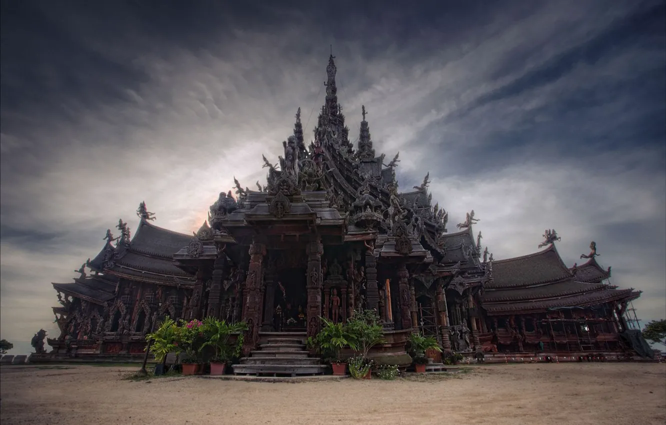 Photo wallpaper Thailand, Pattaya, The Sanctuary Of Truth