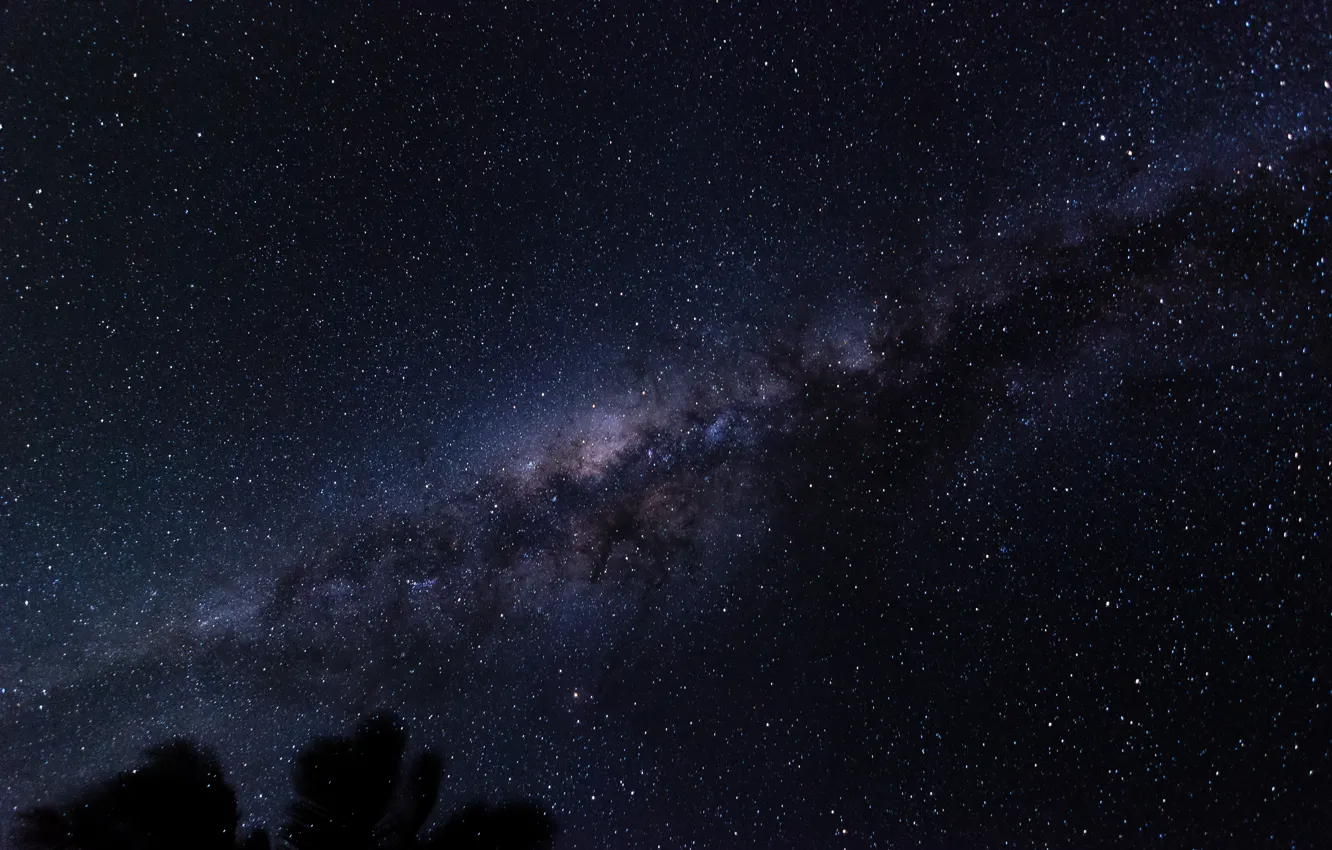 Photo wallpaper space, stars, the milky way, infinity