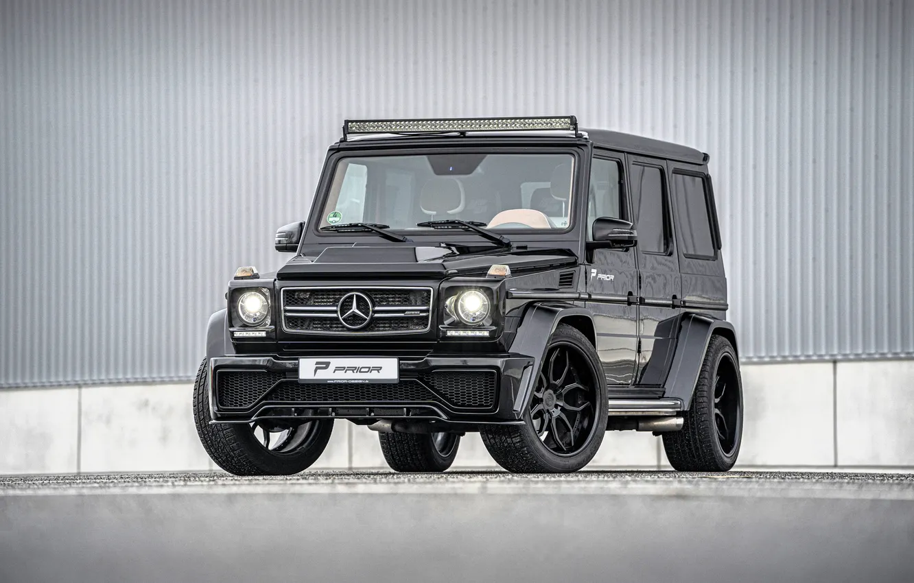 Photo wallpaper wall, black, jeep, Mercedes
