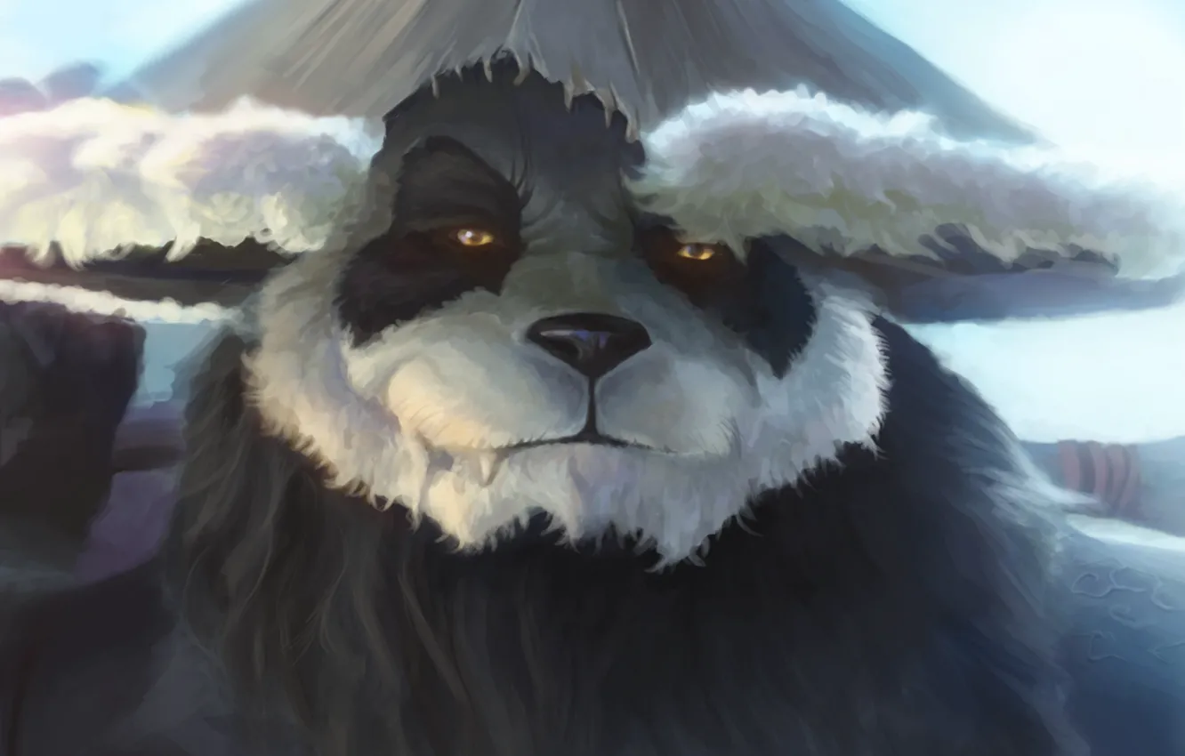 Photo wallpaper World of Warcraft, warcraft, wow, art, Mists of Pandaria, panda