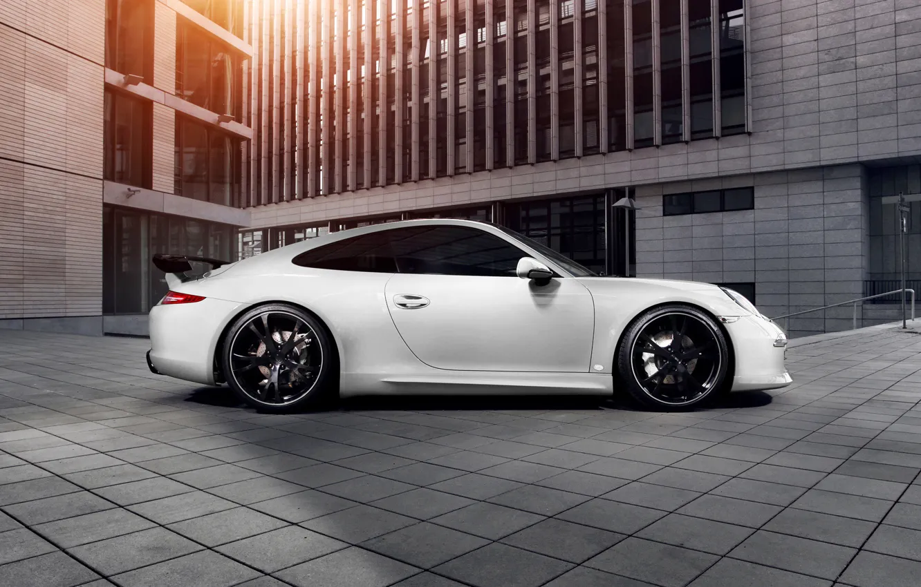 Photo wallpaper 911, light, porsche, tuning, Techart, building, carrera 4