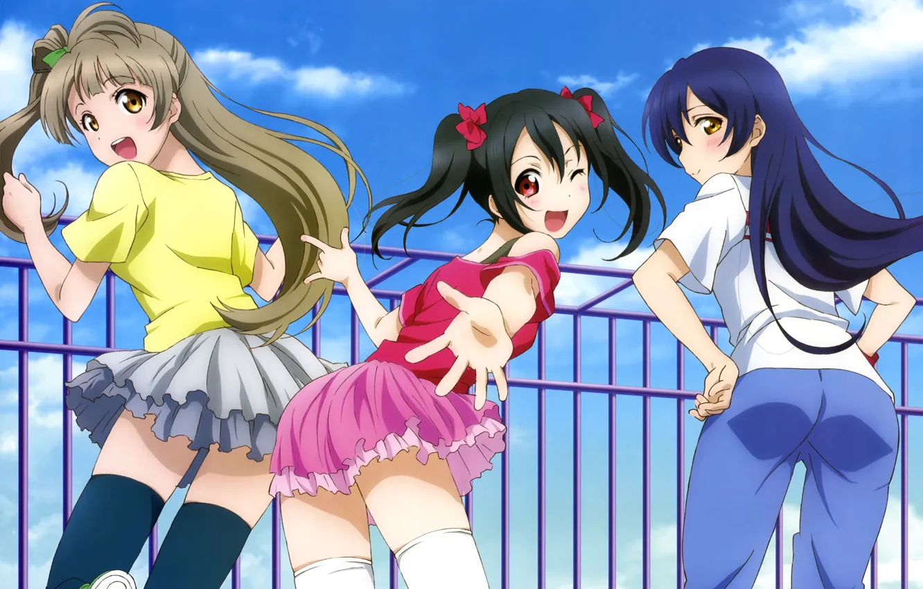 Photo wallpaper girls, idols, anime, art, smile, posing, yazawa nico, love live! school idol project