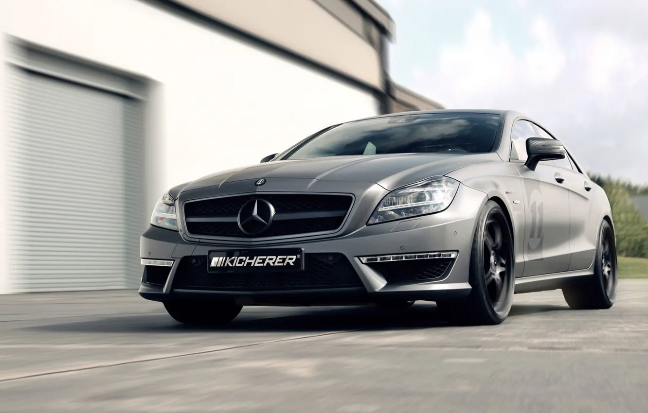Photo wallpaper grey, drives, Mercedes, Mercedes Benz CLS 63 Yachting Kicherer Tuning Roadster