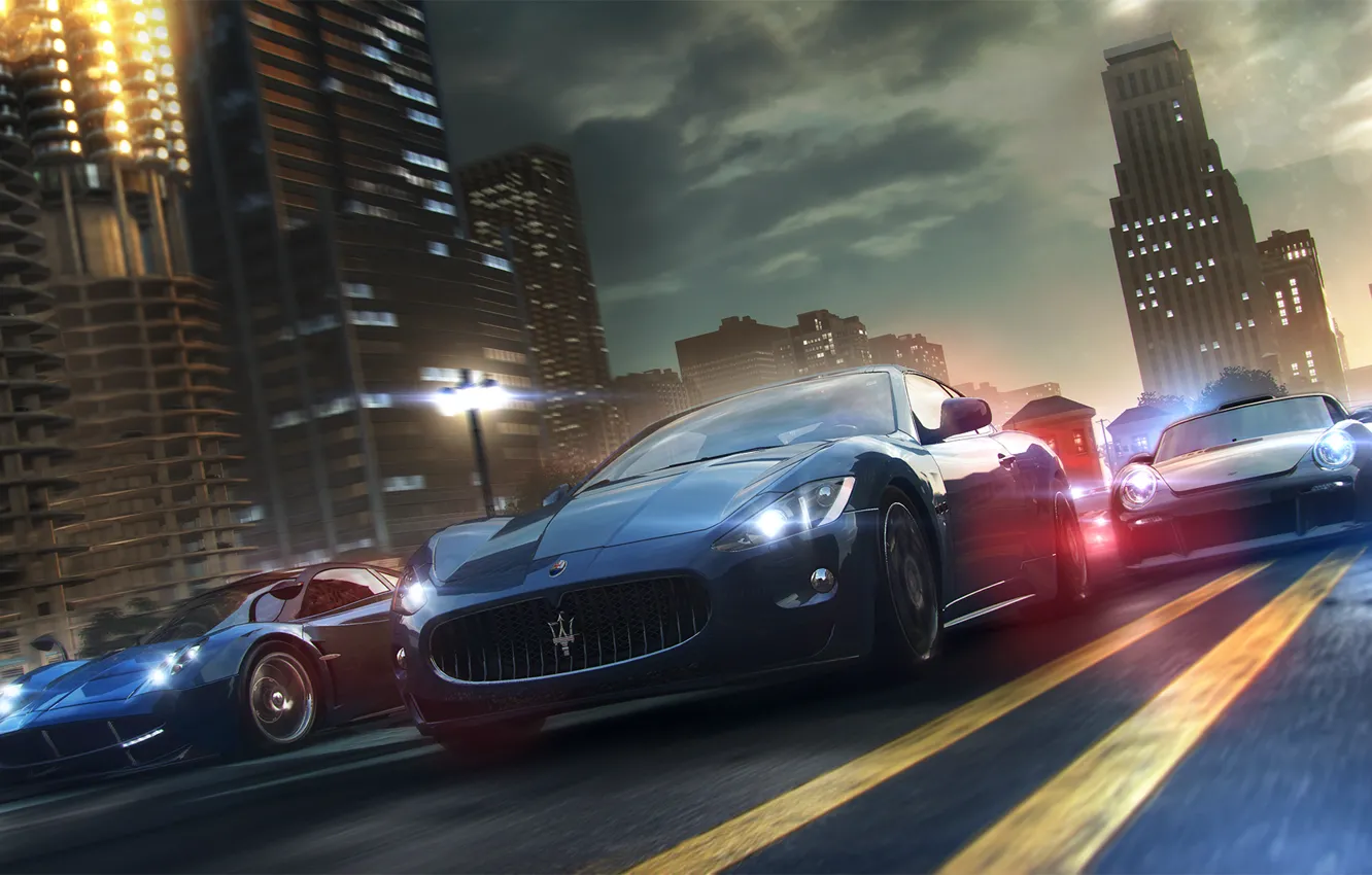 Photo wallpaper the city, race, cars, online, The Crew
