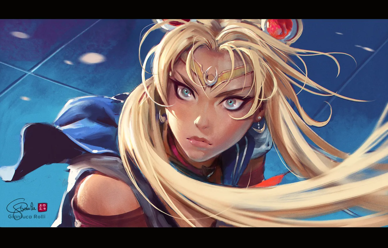 Photo wallpaper girl, fantasy, sailor moon, usagi tsukino