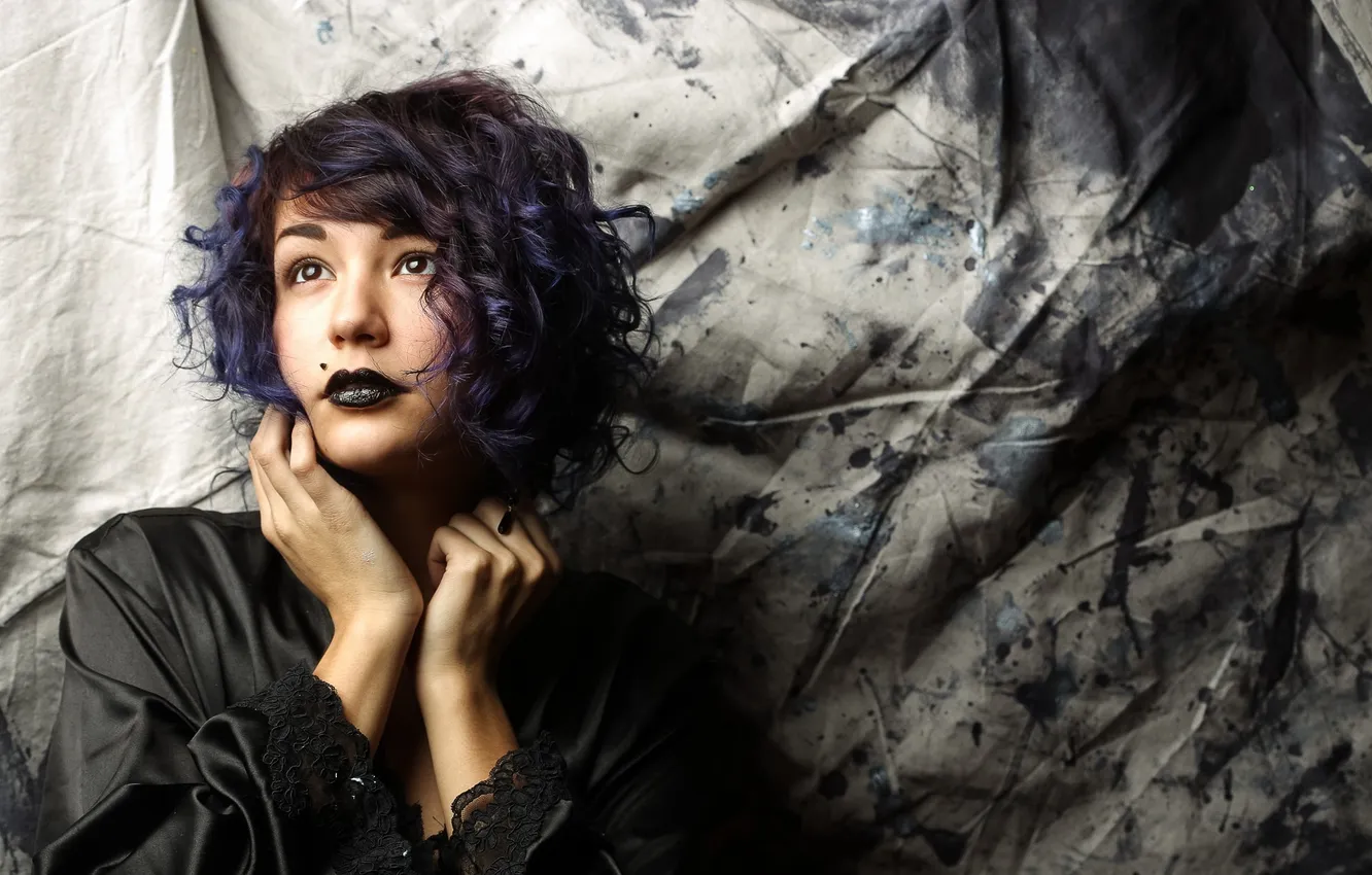 Photo wallpaper look, girl, background