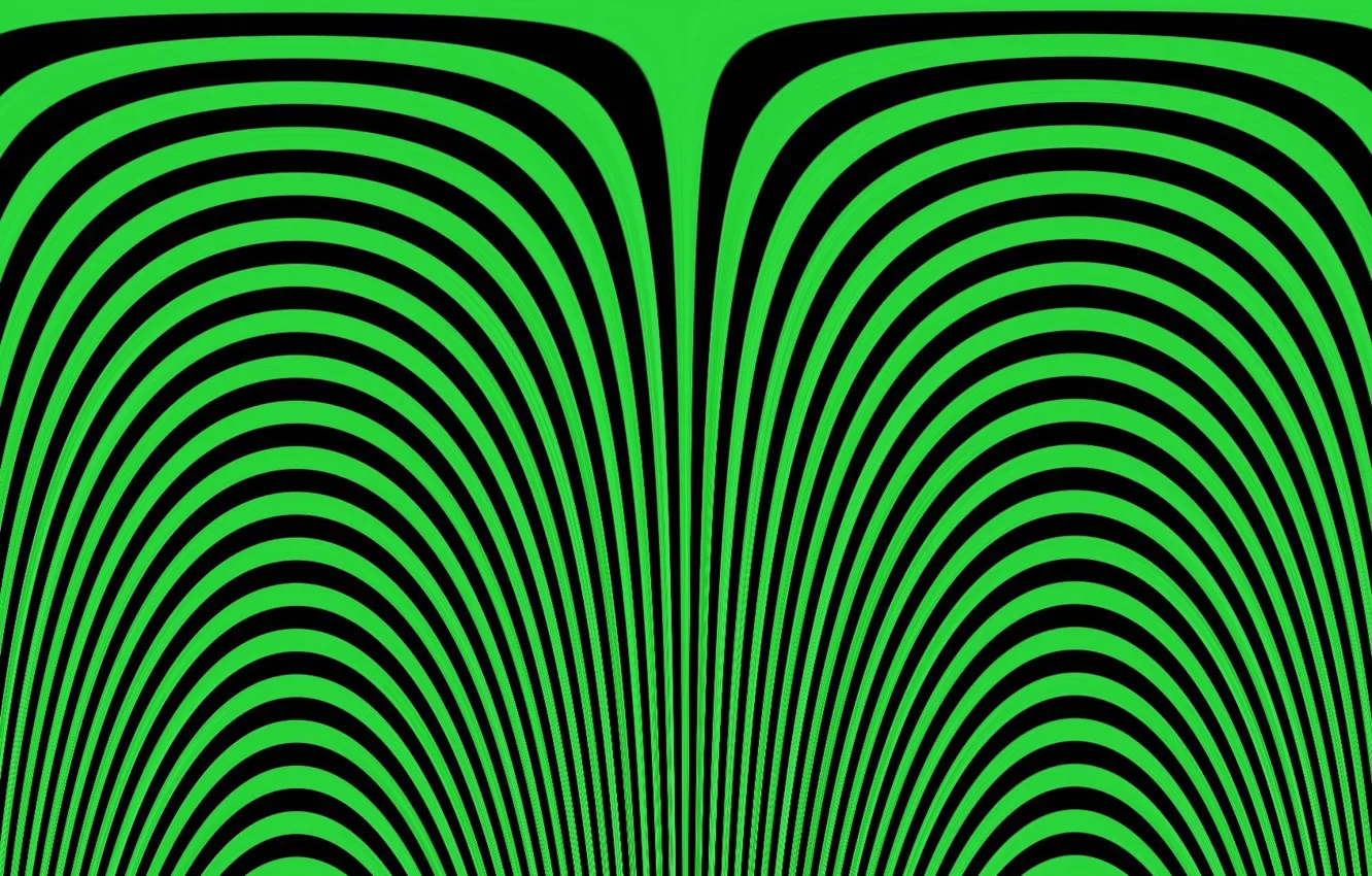 Photo wallpaper color, line, abstraction, movement, black, ruffle, green, illusion