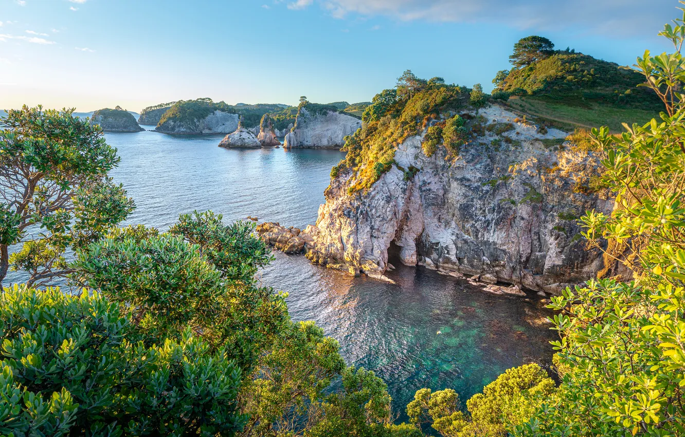 Photo wallpaper sea, rocks, coast