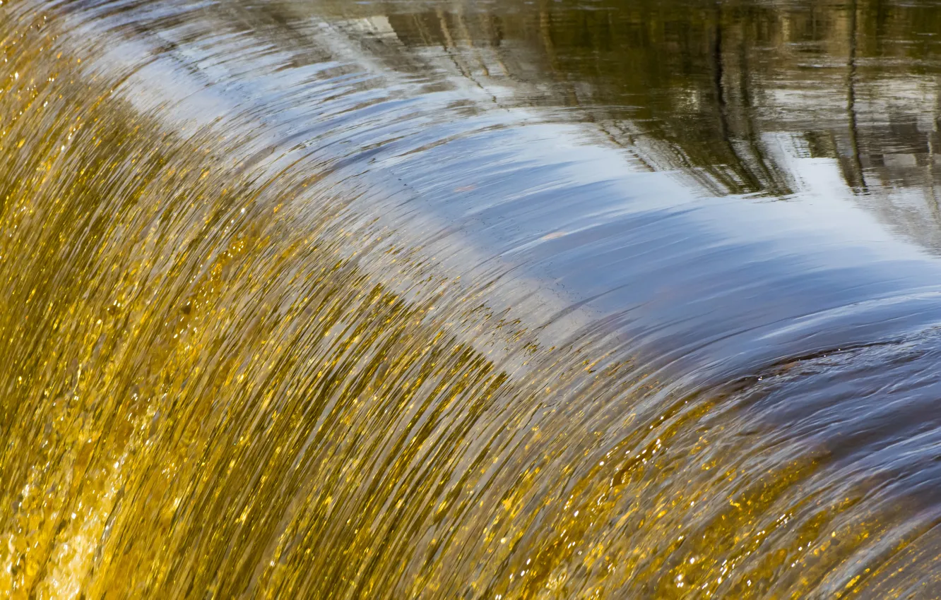 Photo wallpaper water, Shine, waterfall, stream