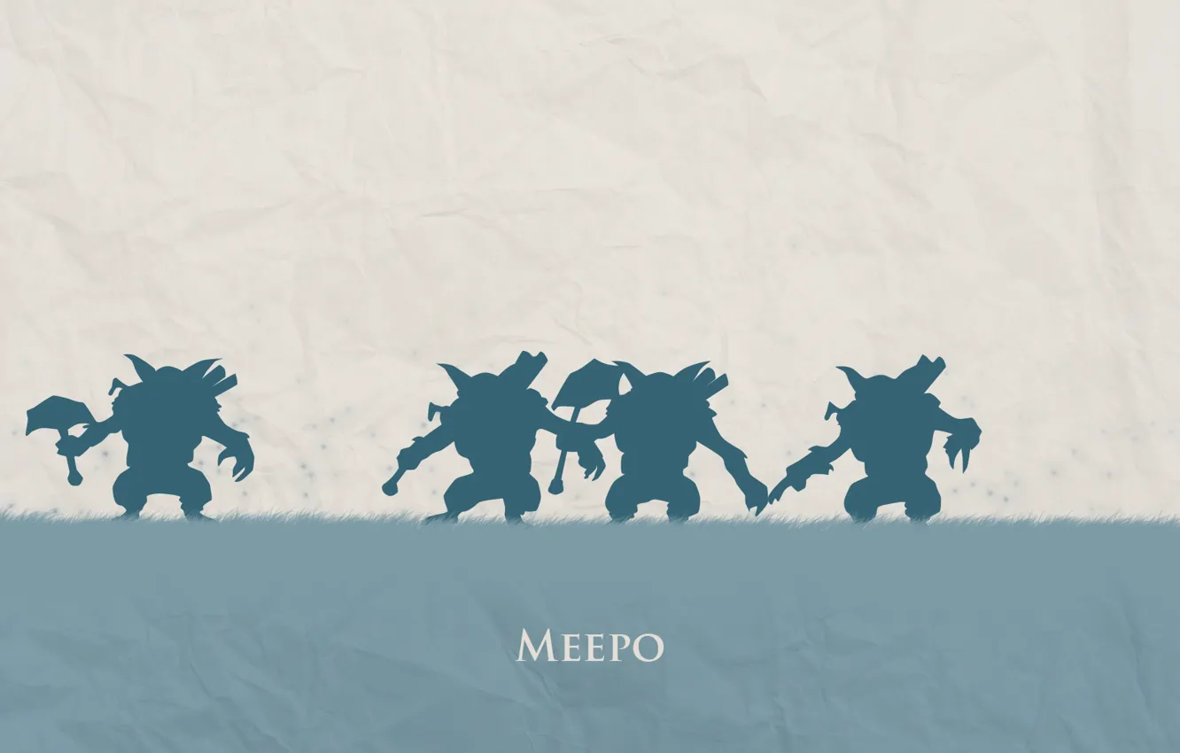 Photo wallpaper blue, minimalism, hero, hero, Defense of the Ancients, DotA 2, brother brother, Geomancer