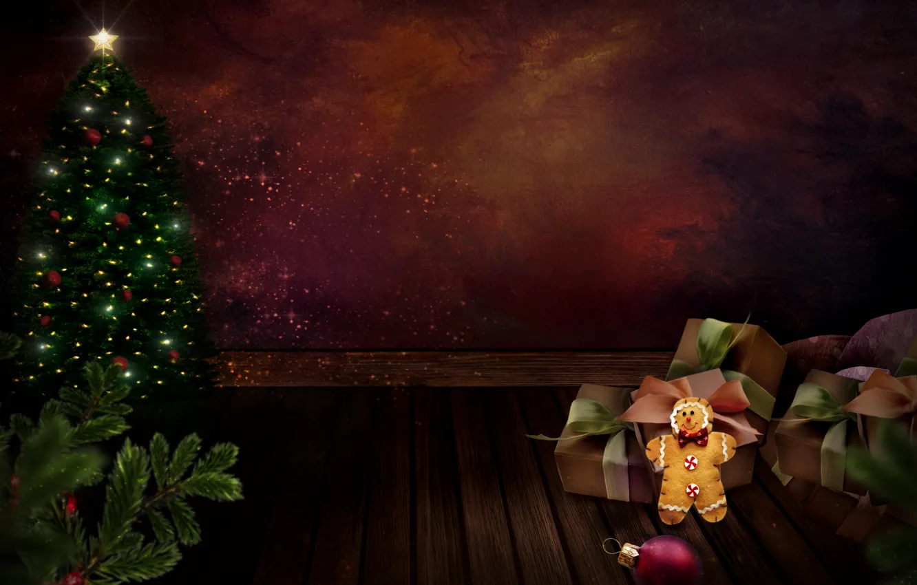 Photo wallpaper balls, decoration, holiday, new year, Christmas, Christmas, New Year