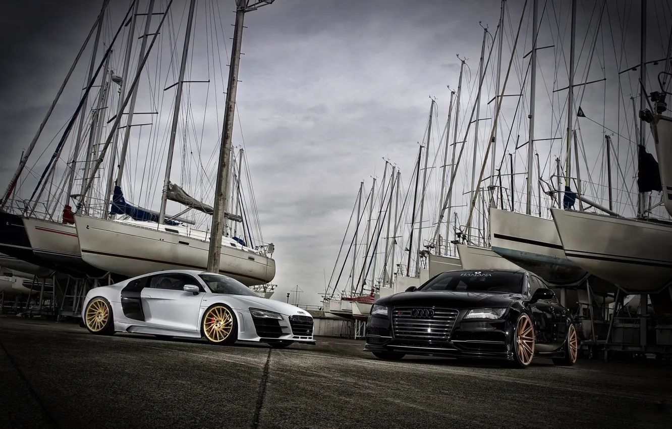 Photo wallpaper car, Audi, tuning, Audi, sports car, VOSSEN, Precision series