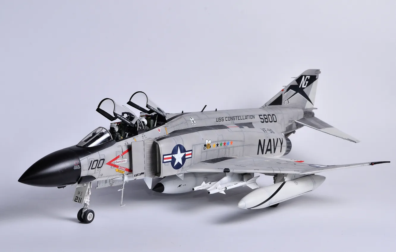 Photo wallpaper toy, fighter, multipurpose, Phantom II, model, F-4J, Phantom II