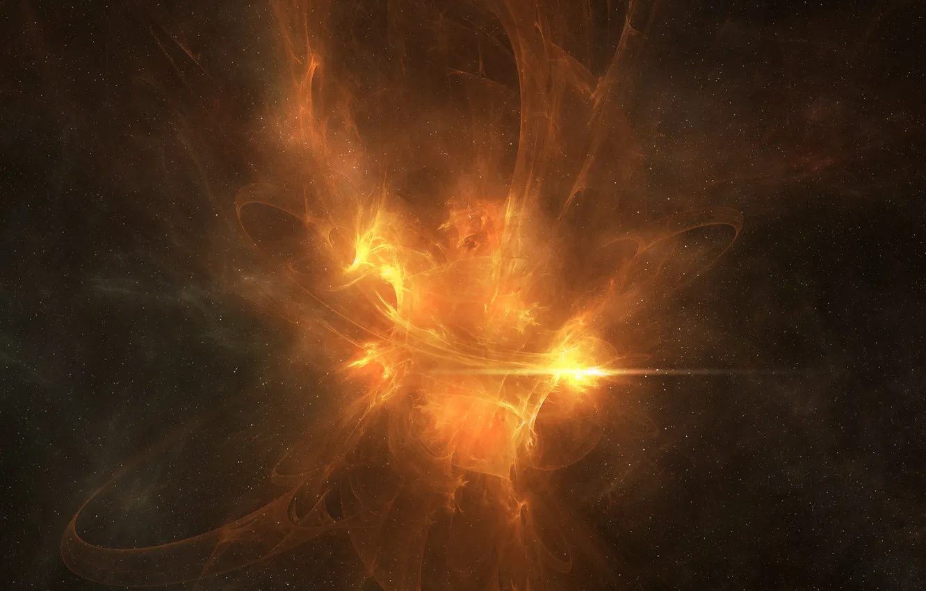 Photo wallpaper stars, light, the explosion, flash, anomaly