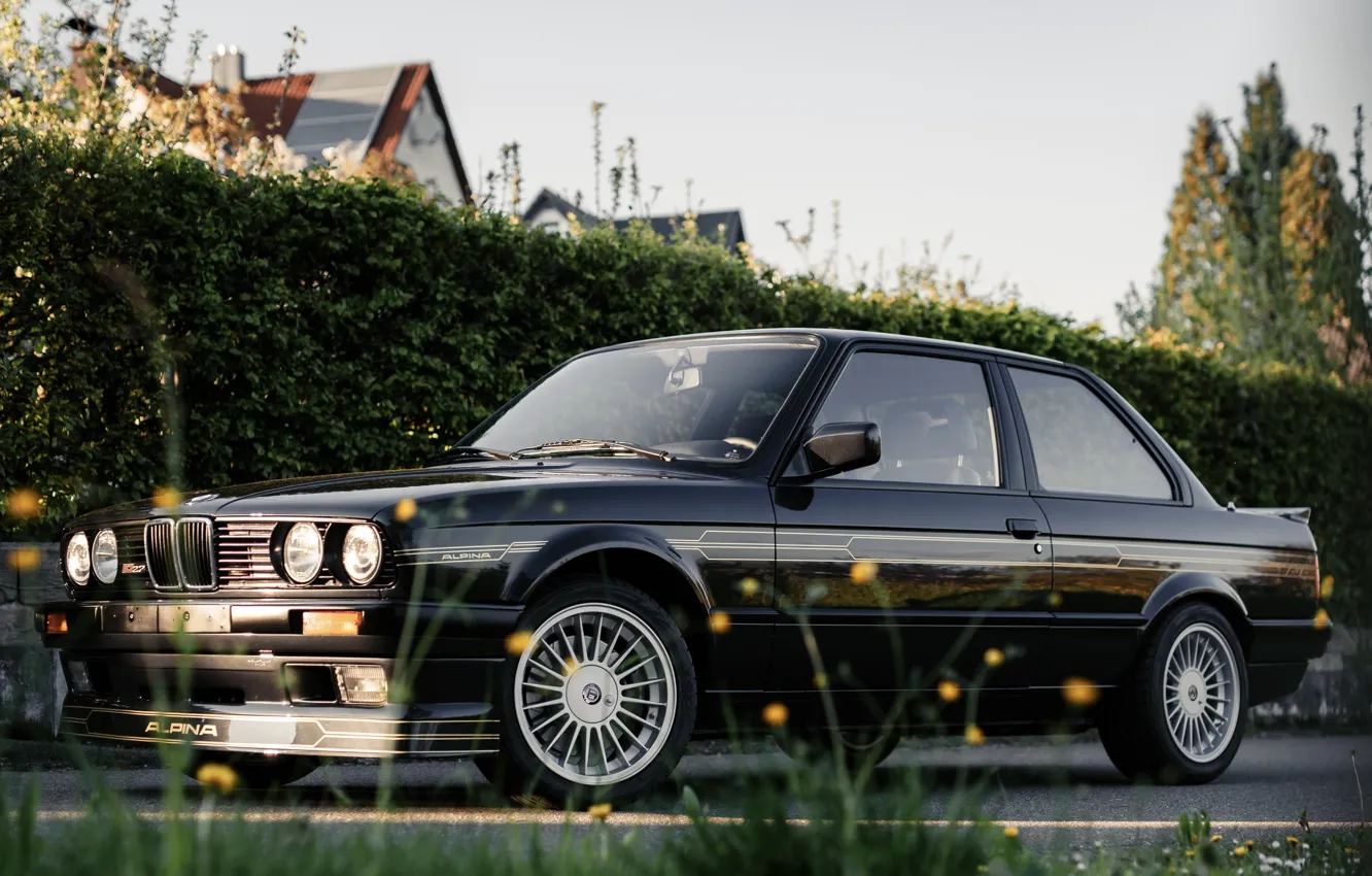 Photo wallpaper BMW, E30, 1990, ALPINA, B3 2.7