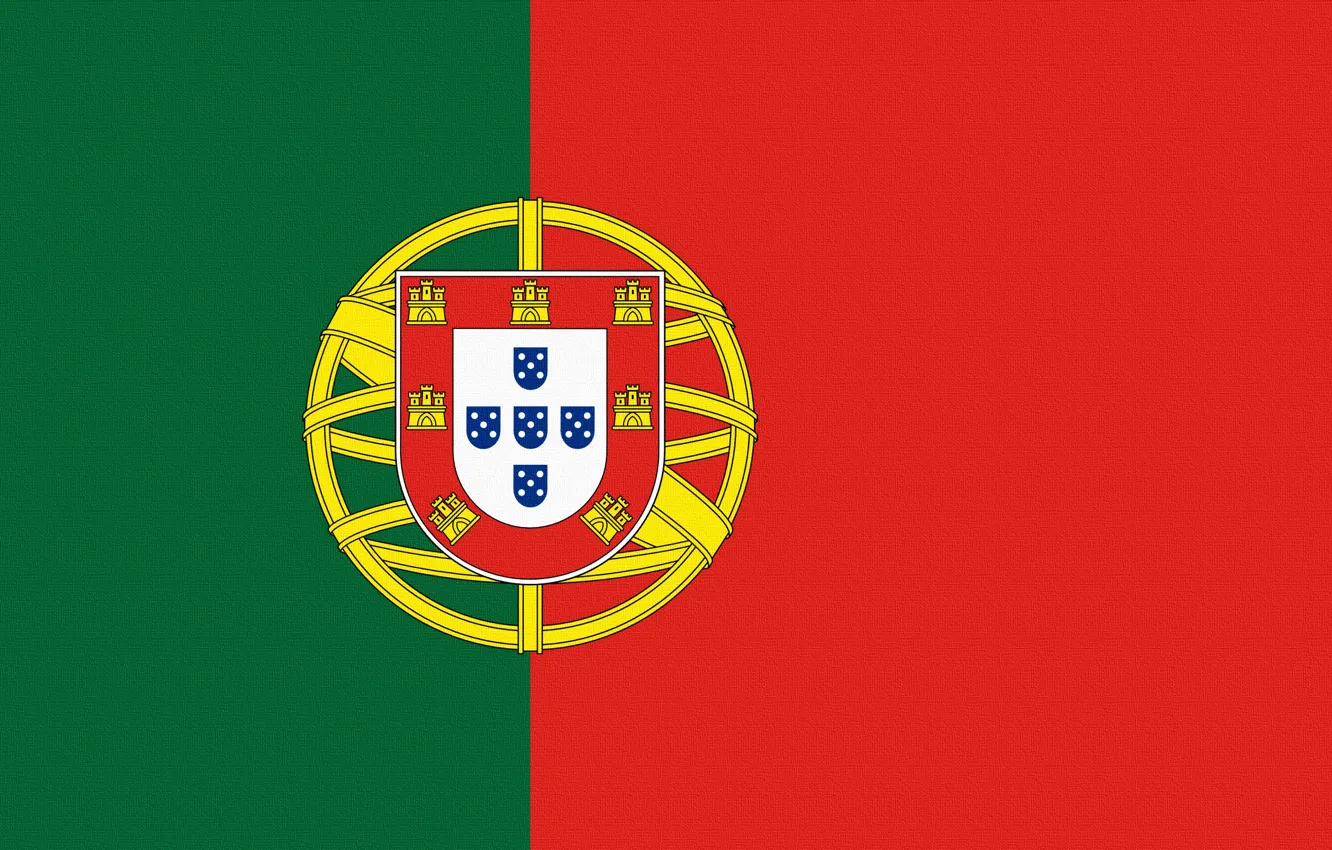 Photo wallpaper Flag, Portugal, Coat of arms, Portugal