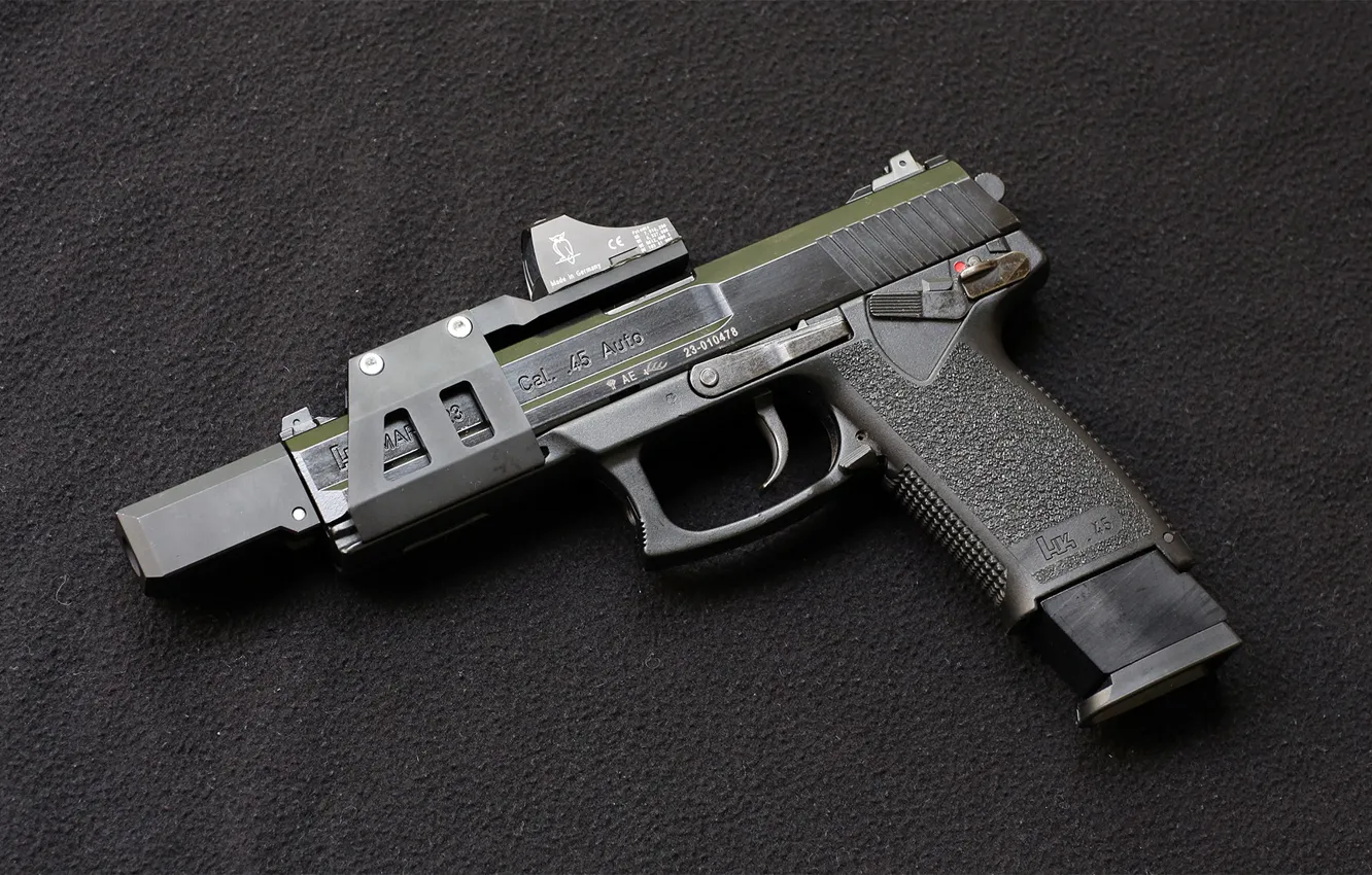 Photo wallpaper gun, weapons, Heckler &ampamp; Koch, Mark 23