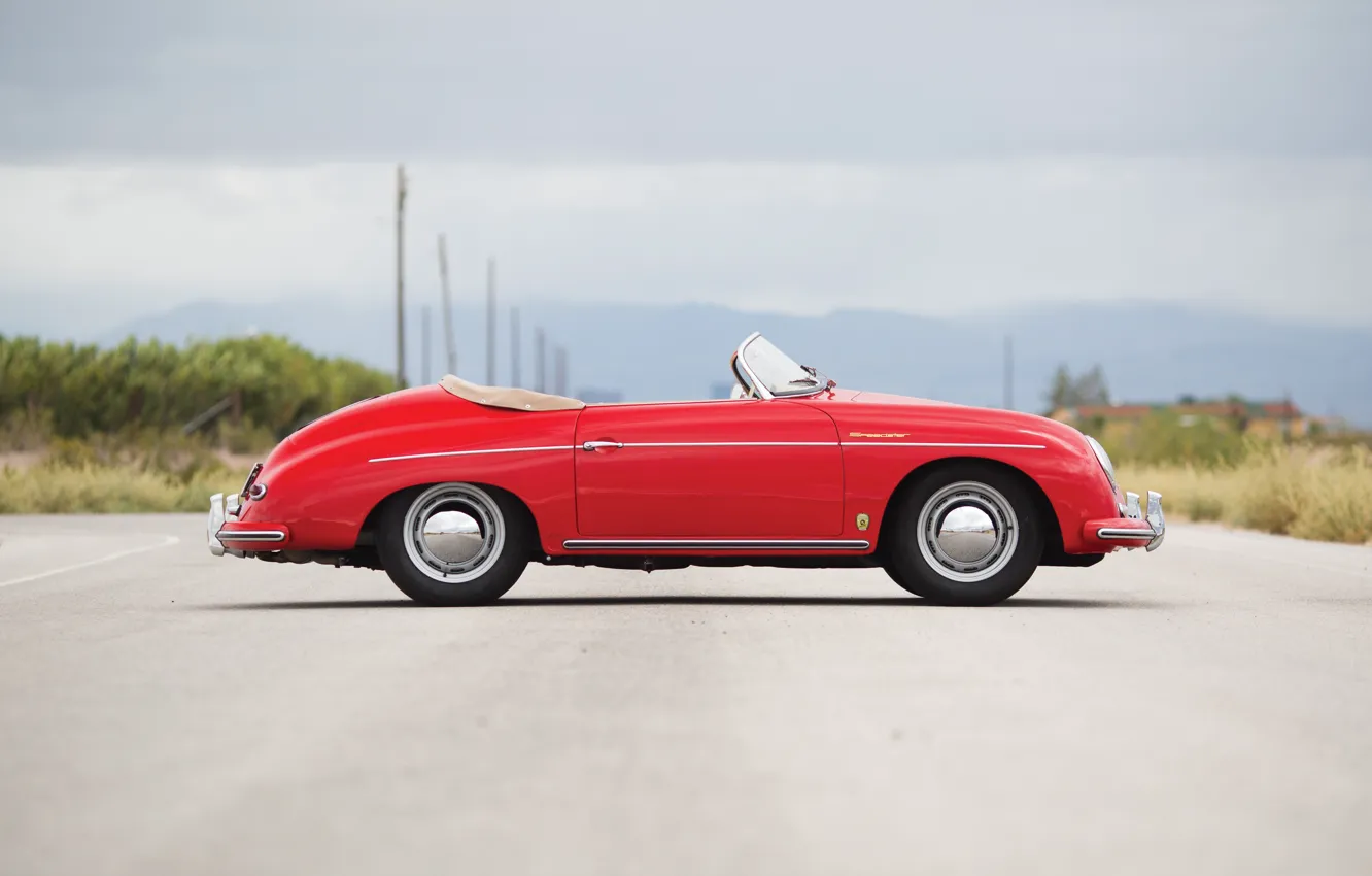 Photo wallpaper Porsche, 356, 1958, side view, Porsche 356A 1600 Speedster