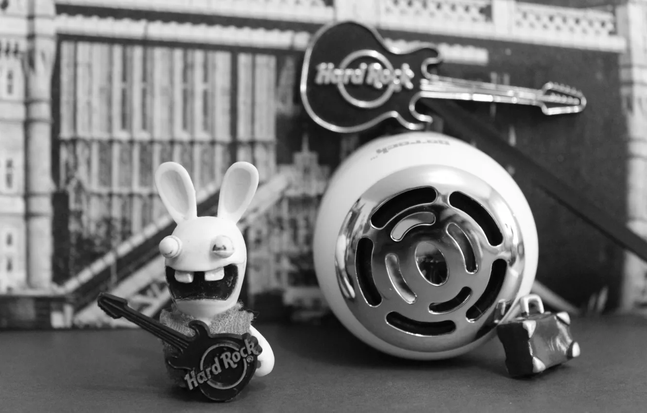 Photo wallpaper guitar, speakers, hard rock, raymon