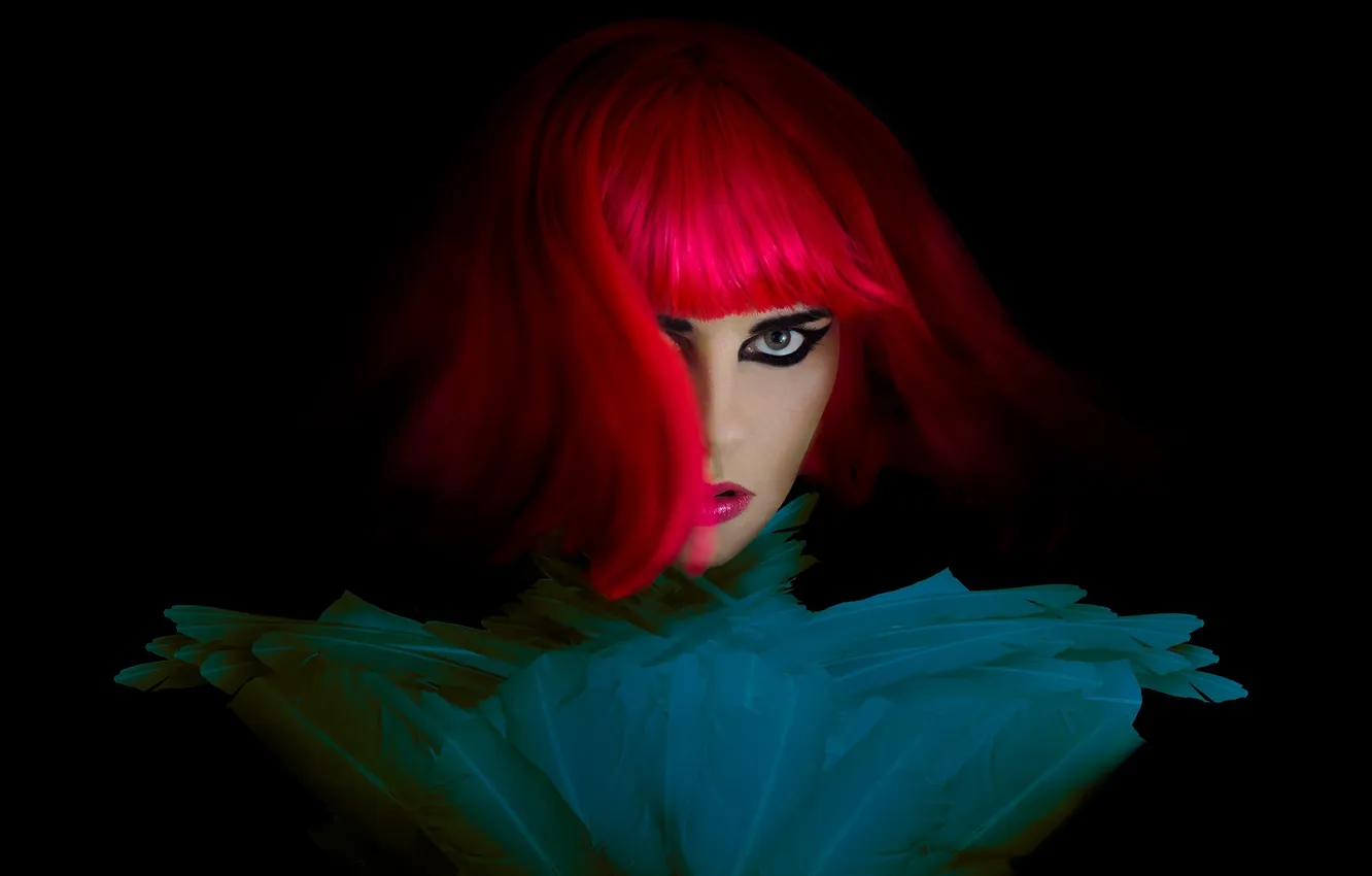 Photo wallpaper look, girl, background