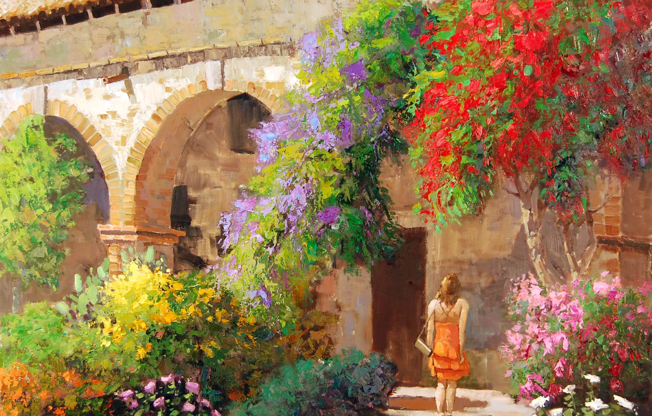 Photo wallpaper art, Sean Wallis, Walking Through Beauty