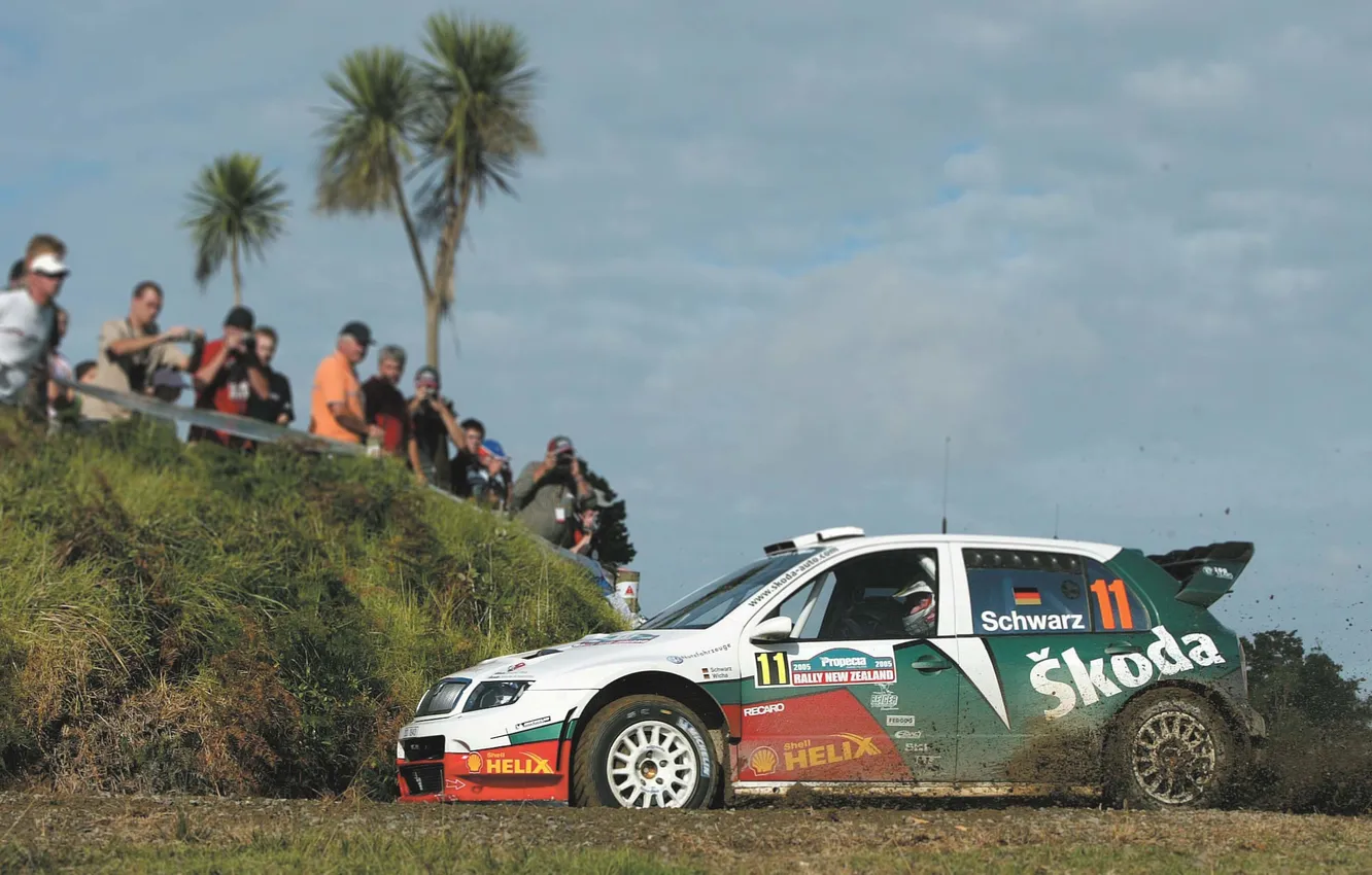 Photo wallpaper machine, auto, race, sport, people, day, side view, Rally