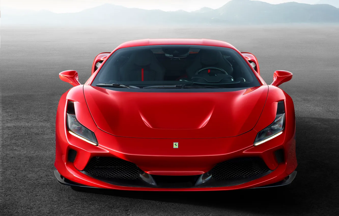 Photo wallpaper machine, lights, optics, Ferrari, sports car, F8 Tributo