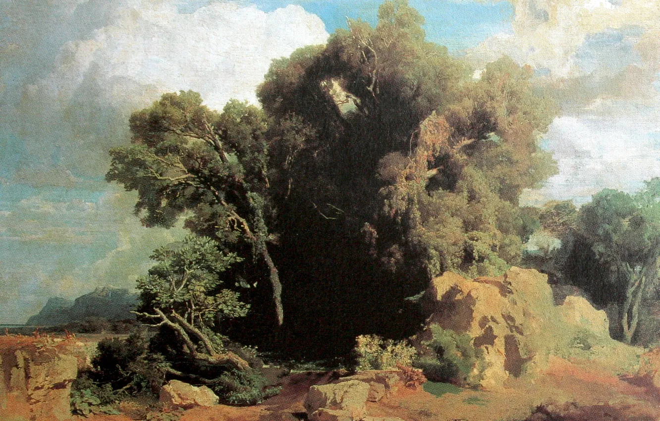 Photo wallpaper Landscape, 1851, Arnold .. ..