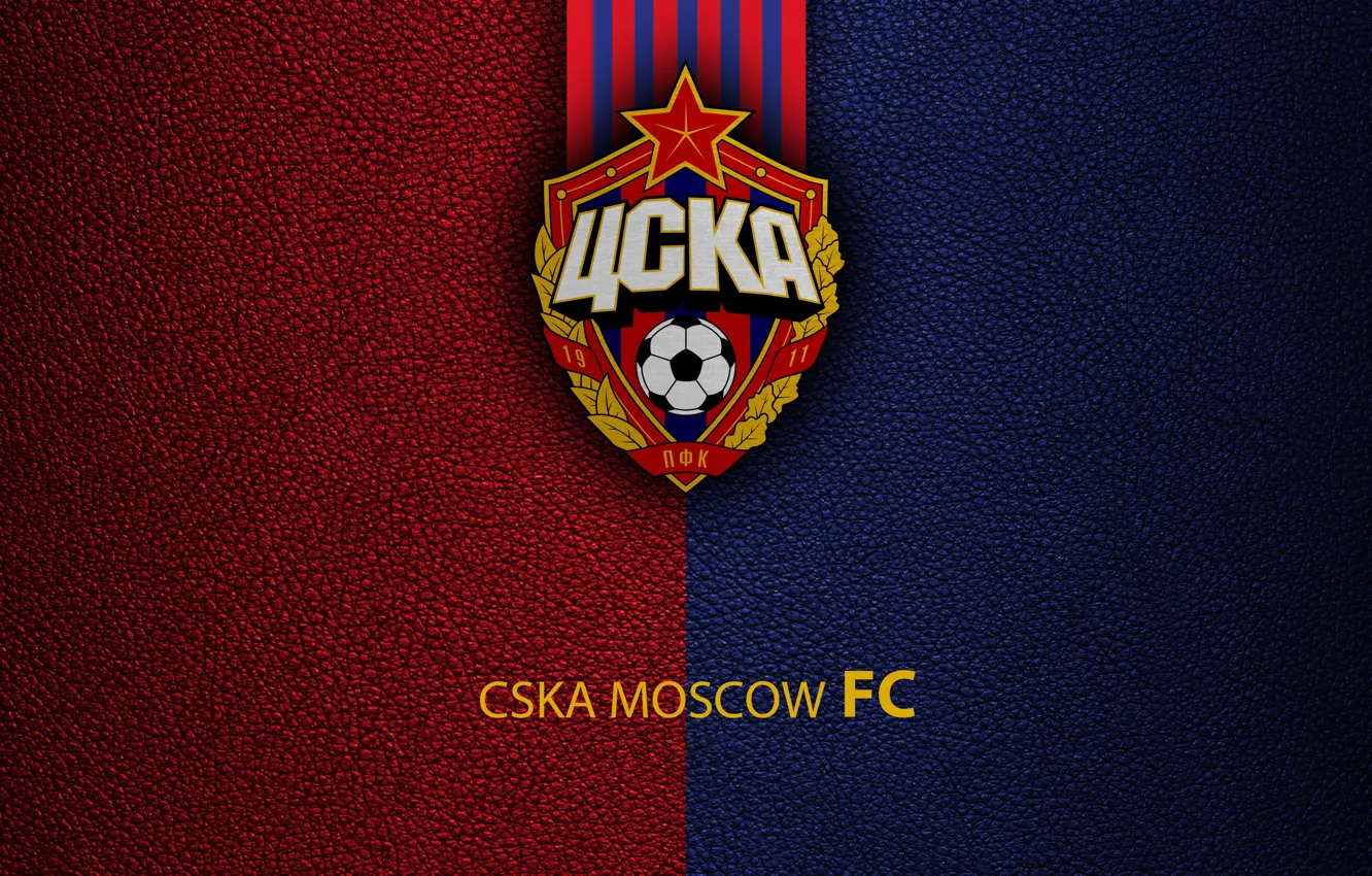 Photo wallpaper Logo, Football, Soccer, Emblem, Russian Club, PFC CSKA Moscow