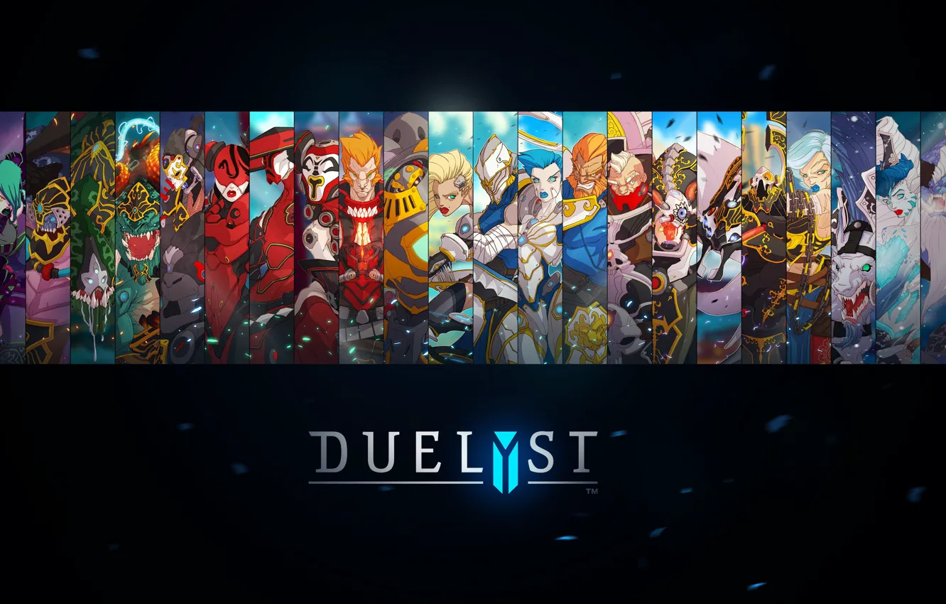 Photo wallpaper fantasy, game, digital art, artwork, Concept Art, Characters, simple background, Duelyst