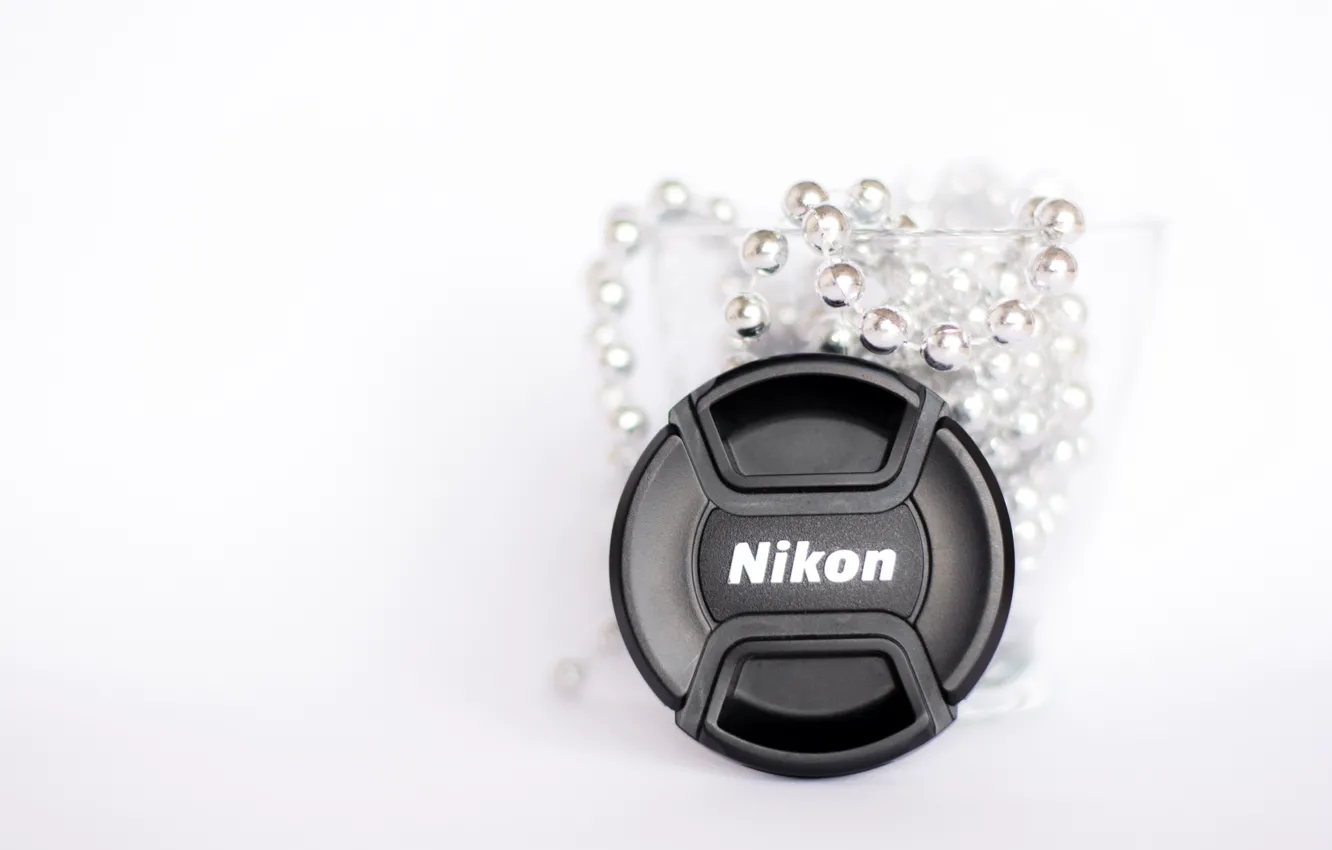 Photo wallpaper glass, macro, photo, minimalism, Cup, Nikon, white background, beads