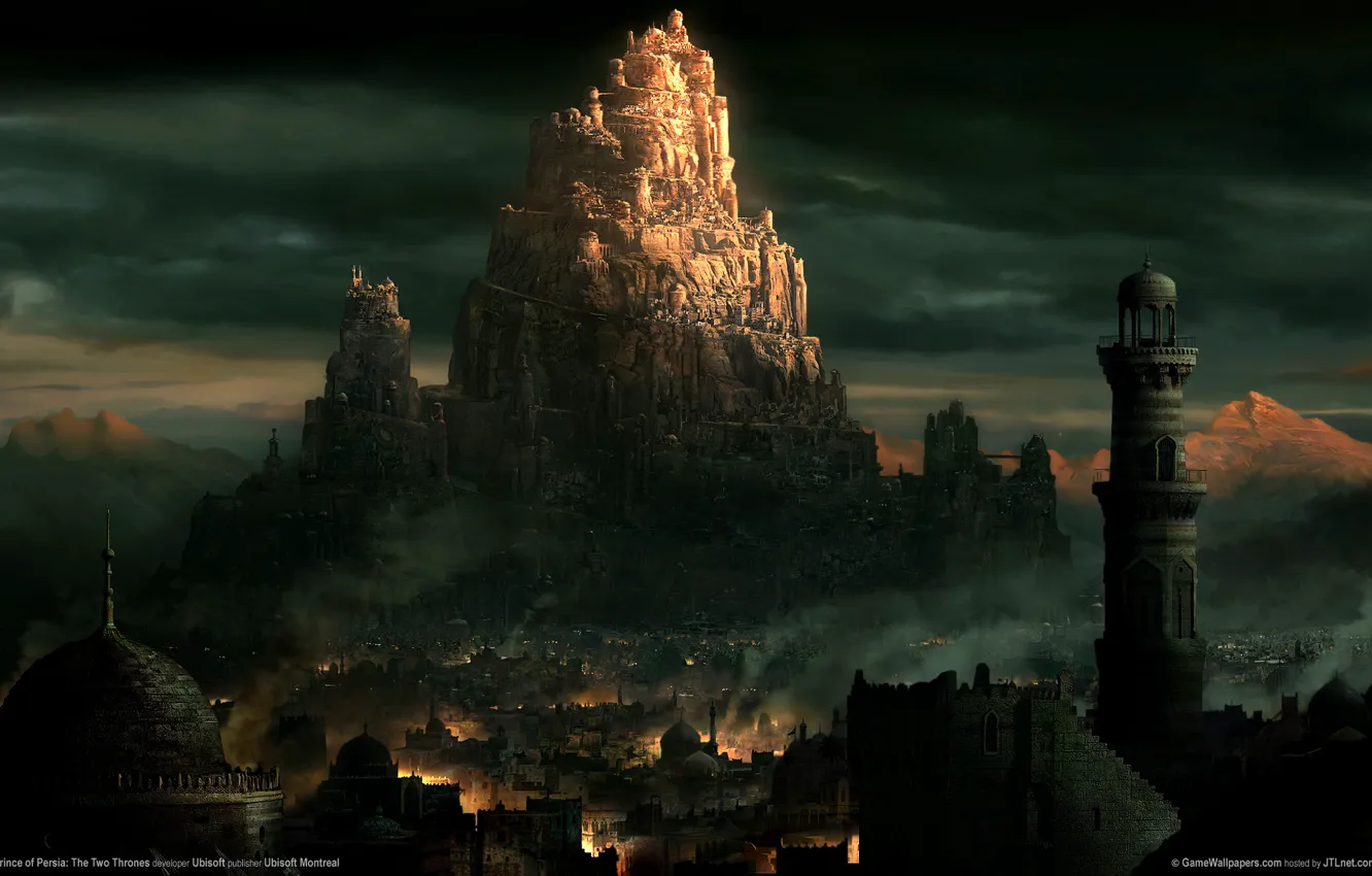 Photo wallpaper the city, tower, East, prince of persia