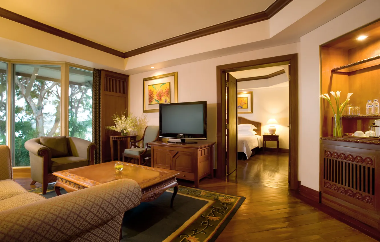 Photo wallpaper design, style, Villa, home, interior, living space