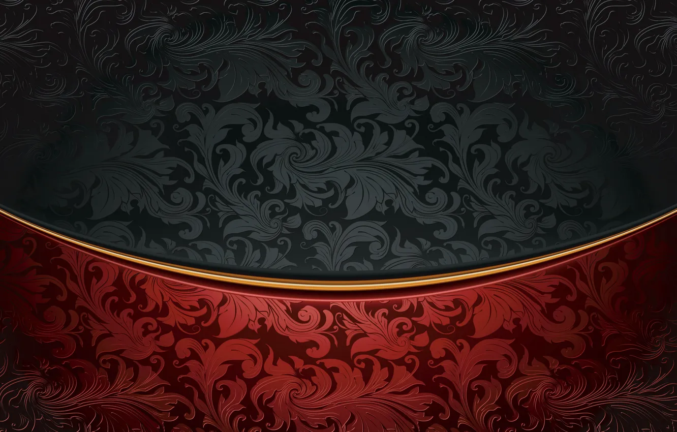 Photo wallpaper retro, pattern, vector, dark, black, ornament, vintage, texture