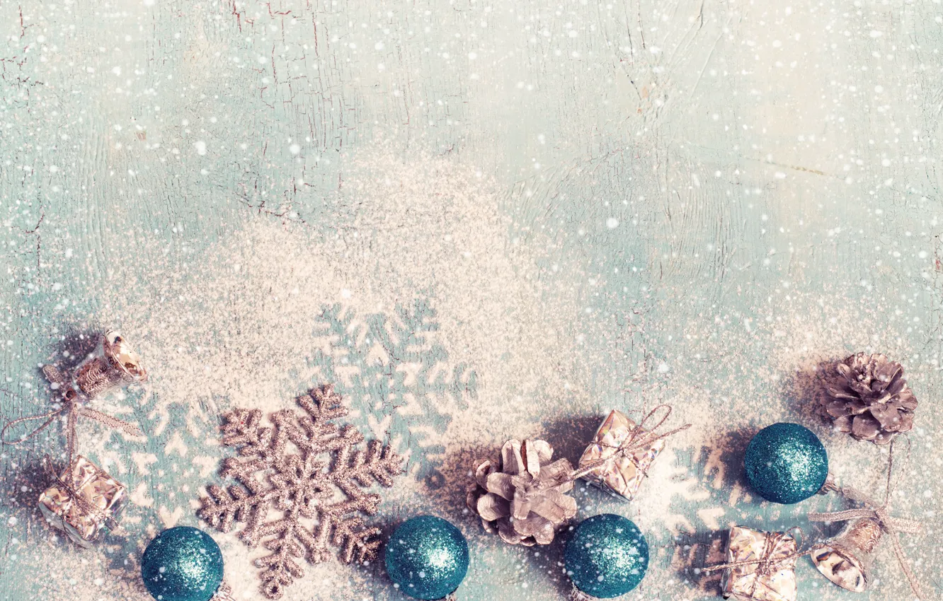 Photo wallpaper decoration, snowflakes, New Year, Christmas, happy, Christmas, New Year, Merry Christmas