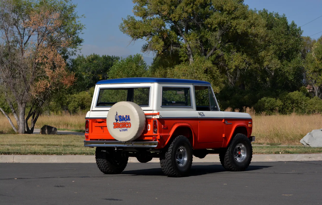 Photo wallpaper Ford, 1971, ass, Wagon, Bronco, Baja Edition, Stroppe